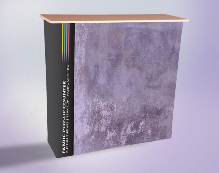 Fabric pop up counter